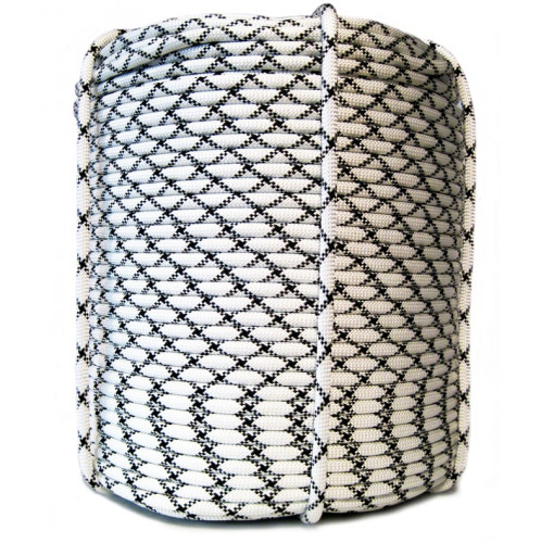  Веревка Шнур статика д.10 мм.48 пр.аб белый в Новосибирске  