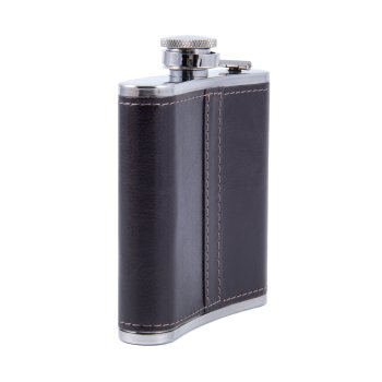 Фляга Следопыт-Browny в кож.оплете 180 мл,коричневый