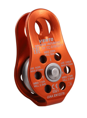  Блок-ролик одинарный Спасатель Люкс дюраль Венто в Новосибирске  