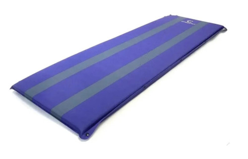 Коврик Следопыт самонадувающийся 192x63x3cм стандарт,синий/серый