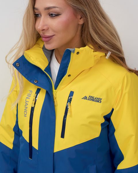 Костюм горнолыжный 02815J желтый  в Новосибирске