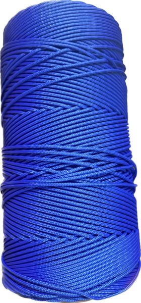  Шнур ПА плетеный 16-ти пр.с ПА серд.d 3мм зеленый,синий в Новосибирске  